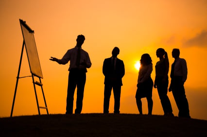 Business Meeting, outside