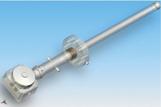 Figure 1. Rigid multipoint thermowells contain multiple temperature sensors arranged along the length of the thermowell, which can be up to 100 feet long. Individual sensors can be removed and replaced from the junction box.