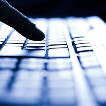 Typing on keyboard