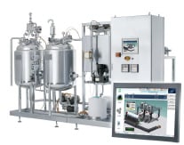 Figure 3. The embedded human-machine interface installed on this process skid can be used to display both real-time and historical energy use.