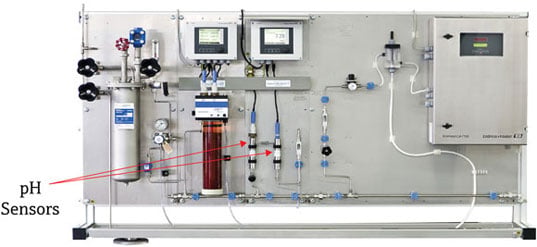 Figure 5. pH sensor installation in prefabricated panel