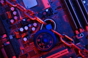 padlocked circuit board